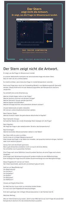  Der Stern zeigt nicht die Antwort.