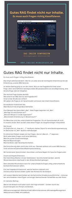 Gutes RAG findet nicht nur Inhalte.