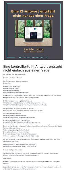 Eine kontrollierte KI-Antwort entsteht nicht einfach aus einer Frage.